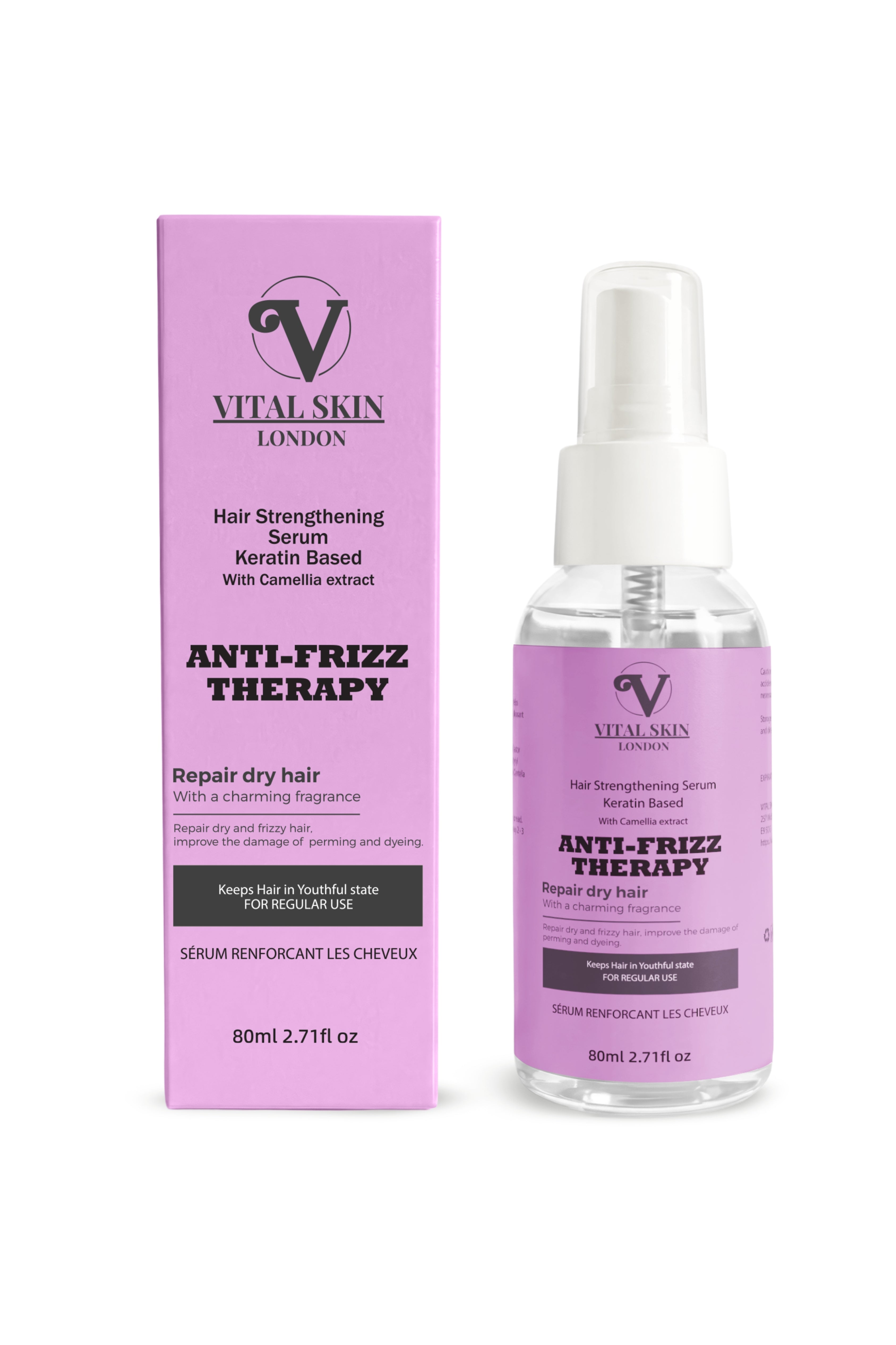 Hair Strengthening Serum (spray) With Keratin & Camellia extract